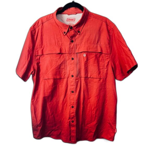 Colmans Other - Coleman Utility Performance XXL Vented Hiking Fishing Shirt Salmon Coral